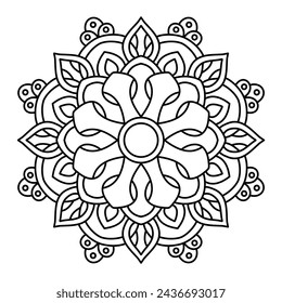 creative mandala art for tattoo design
