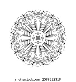 Creative Mandala Artwork with Concentric Layers and Abstract Beauty