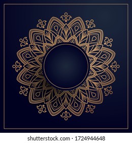 Creative mandala background with tropical concept, 
