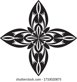 Creative mandala design. Black and white mandala.Mandalas for coloring book.