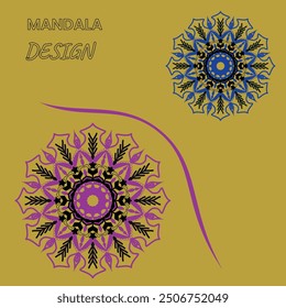 Creative Mandala Design and Colorful Template. Abstract Mandala design and decoration element. 