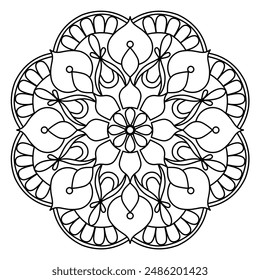 diseño creativo de mandala para colorear libro, tatuaje y henna diseño, arte creativo de mandala para adultos y niños libro para colorear
