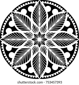 Creative mandala design for tattoo, background or decoration. Can be used as tattoo design or t-shirt screen.