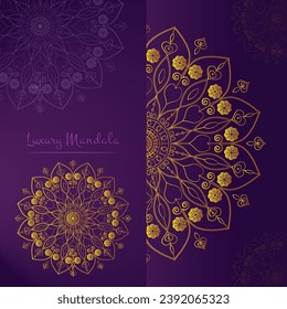 Plantilla de diseño de Mandala creativa 2024