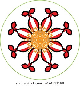 Diseño creativo de mandala para tu negocio