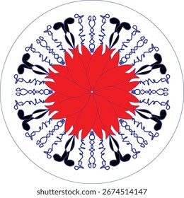 Diseño creativo del mandala para su Sitio web