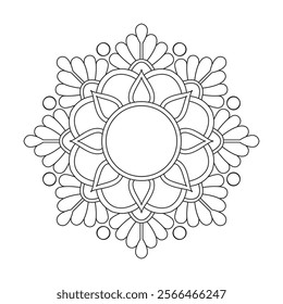 Creative Mandala Flower Pages for Relaxation
