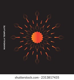 Creative Mandala Template Design and abstract Background 