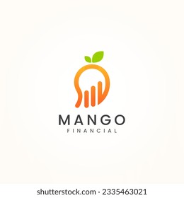 Creative Mango Finanzkarte Logo, Vektorvorlage