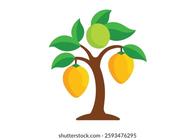  Creative Mango Tree Vector Illustrations for Microstock Sites
