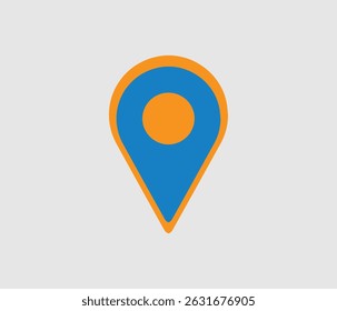 Creative map icon design. Unique map icon design layout. Map icon design with color set.