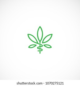 Creative marijuana health medical cannabis vector designs