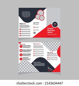 Creative marketing agency brochure design template