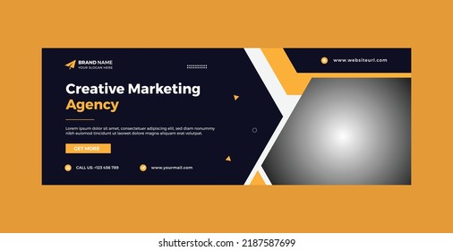 Creative marketing agency corporate facebook cover design 