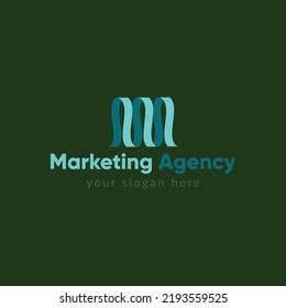 Creative Marketing Agency Logo Design Vector Templete