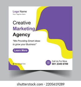 Creative marketing agency postcard temple.
