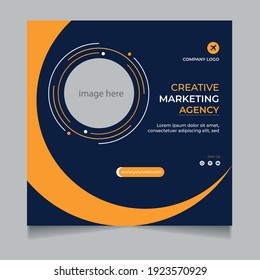 creative marketing agency social media web banner,webinar, social media template. vector eps 10.tamplate for digital marketing and business sale promo.furniture or fashion advertising. banner offer.