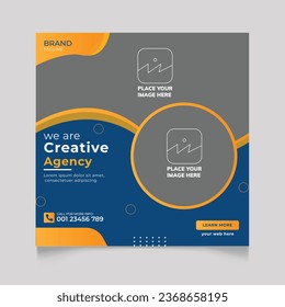 Creative Marketing Agency social media  post template