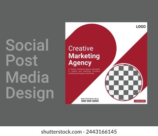 Creative marketing agency social media post design