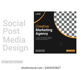 Creative marketing agency social media post design
