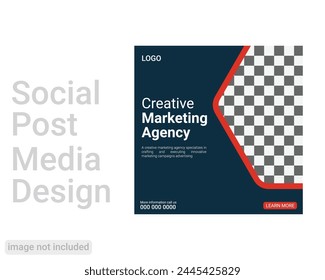 Creative marketing agency social media post design