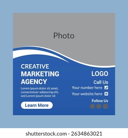 Creative marketing agency social media banner design