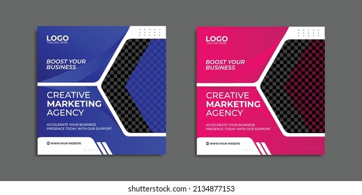 Creative marketing corporate business social media post banner