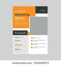 creative marketing flyer design template