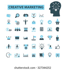 iconos de marketing creativo