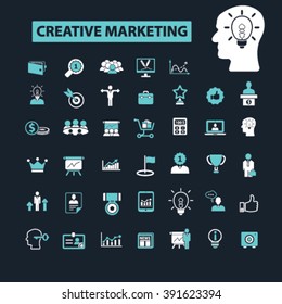 creative marketing icons
