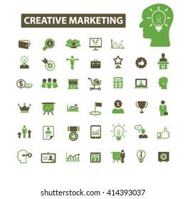 iconos de marketing creativo
