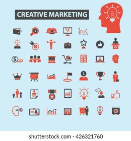 kreative Marketingsymbole