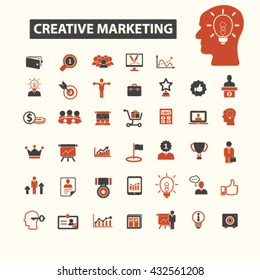 iconos de marketing creativo
