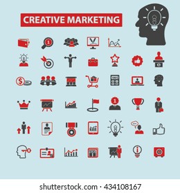 iconos de marketing creativo
