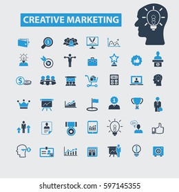 kreative Marketingsymbole
