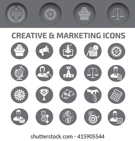Creative and marketing icons,vector