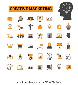 Creative Marketing, Management Icons