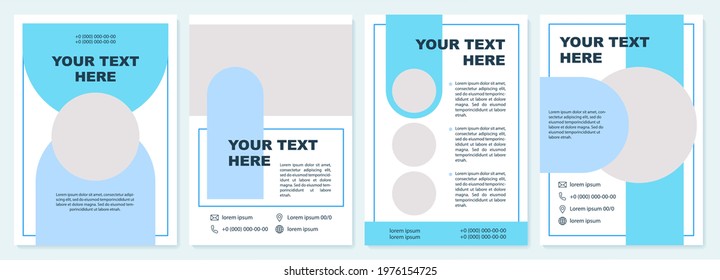 Creative marketing presentation brochure template. Flyer, booklet, leaflet print, cover design with copy space. Your text here. Vector layouts for magazines, annual reports, advertising posters