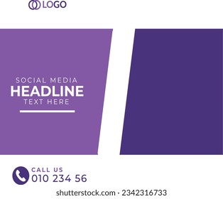 Creative marketing social media post web banner template.