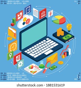 Creative marketing Technology  Vector Design  