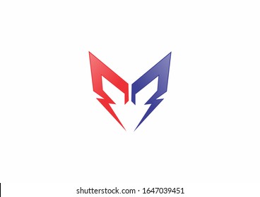 Creative mask vector logo design template