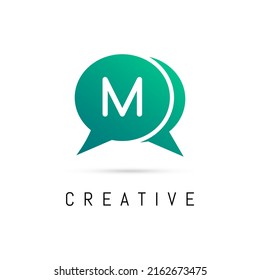 Vector de diseño de logotipo de carta M de masaje creativo. M Plantilla de Ilustración del Vector de Diseño de Logotipo.