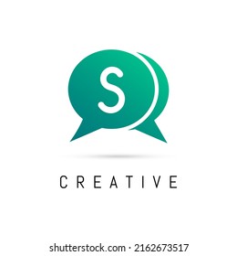 Creative Massage S Letter Logo Design Vector. S Logo Design Vector Illustration Template.