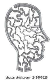 Creative maze face