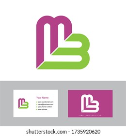 Creative MB logo design with business card