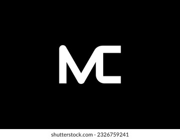 Creative MC Letter Business Logo Design Alphabet Icon Vector Monogram. MC Logo Design Template Vector Graphic Branding Element. MC vector logo, for company technology, finance, housing, hotels, etc