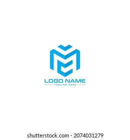 Creative MC logo design, Letter CM logo design vector template