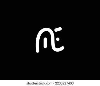 creative ME letter logo design vector template