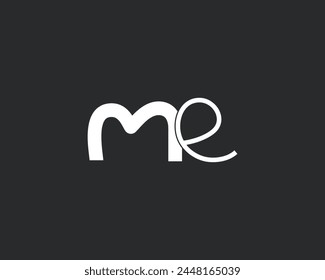 Creative ME Logo Design Vorlage Vektorgrafik Design