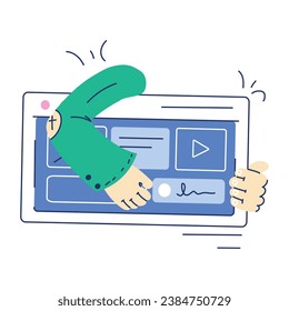  Creative Media Flat Illustrations icon

